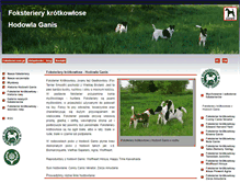 Tablet Screenshot of foksterier.com.pl